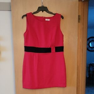 Calvin Klein Red and Black Mini Dress